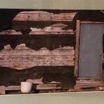 Blue Door in Wood Barn